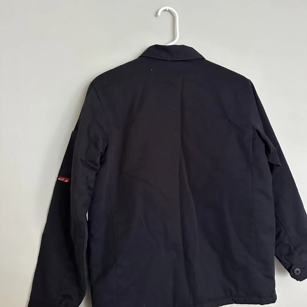 Quicksilver Black Full Zip Jacket Boys M Pockets Polyester Slightly‎ With Tags